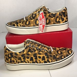 NWT Vans Old Skool Comfycush Skateboard Shoes Leopard Design Men’s 10